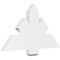 Ekena Millwork Redmond Architectural Grade PVC Gable Bracket, 36"W x 19 1/2"H x 2"D x 6"F, 13/12 Pitch GBP036X20X0206RED00 - alternate 1